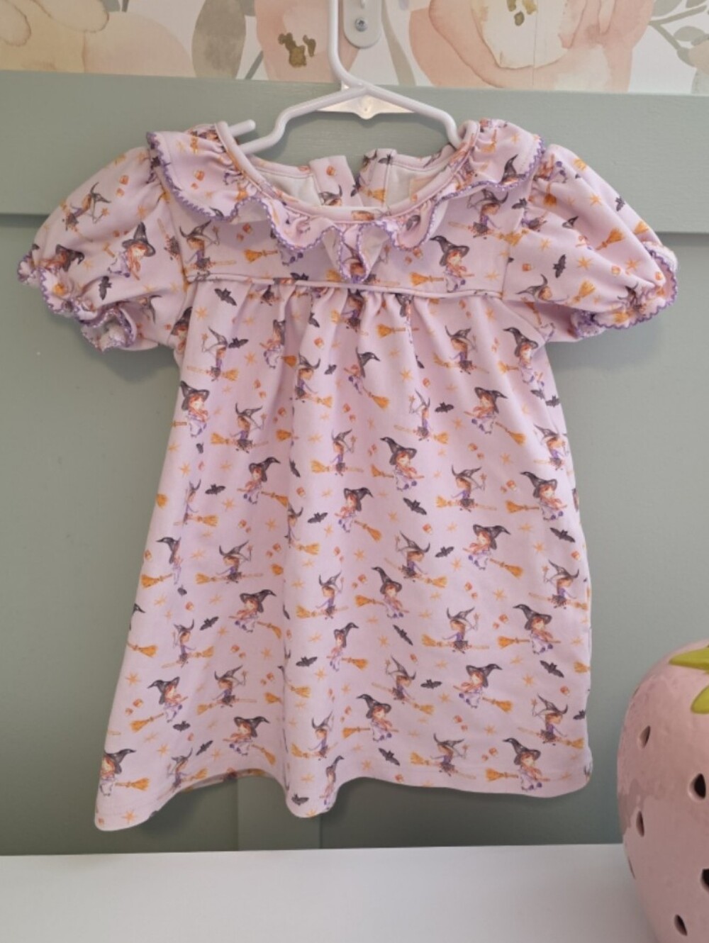 Smockingbird smocked Brand 3t vintage witch halloween dress Fall